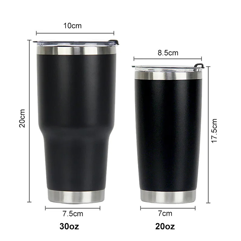 Custom logo 20 oz 30 oz Vacuum Tumblers cup wholesale bulk 20oz Stainless Steel Double Wall Travel Coffee Mug with Lid