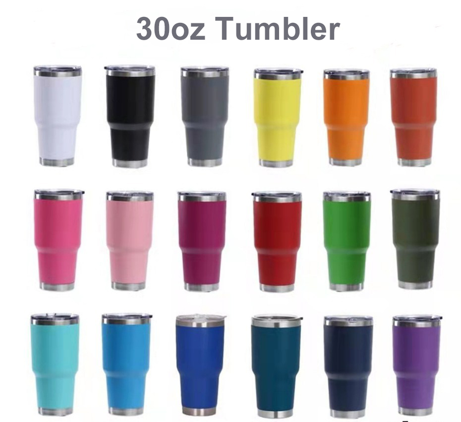 Custom logo 20 oz 30 oz Vacuum Tumblers cup wholesale bulk 20oz Stainless Steel Double Wall Travel Coffee Mug with Lid