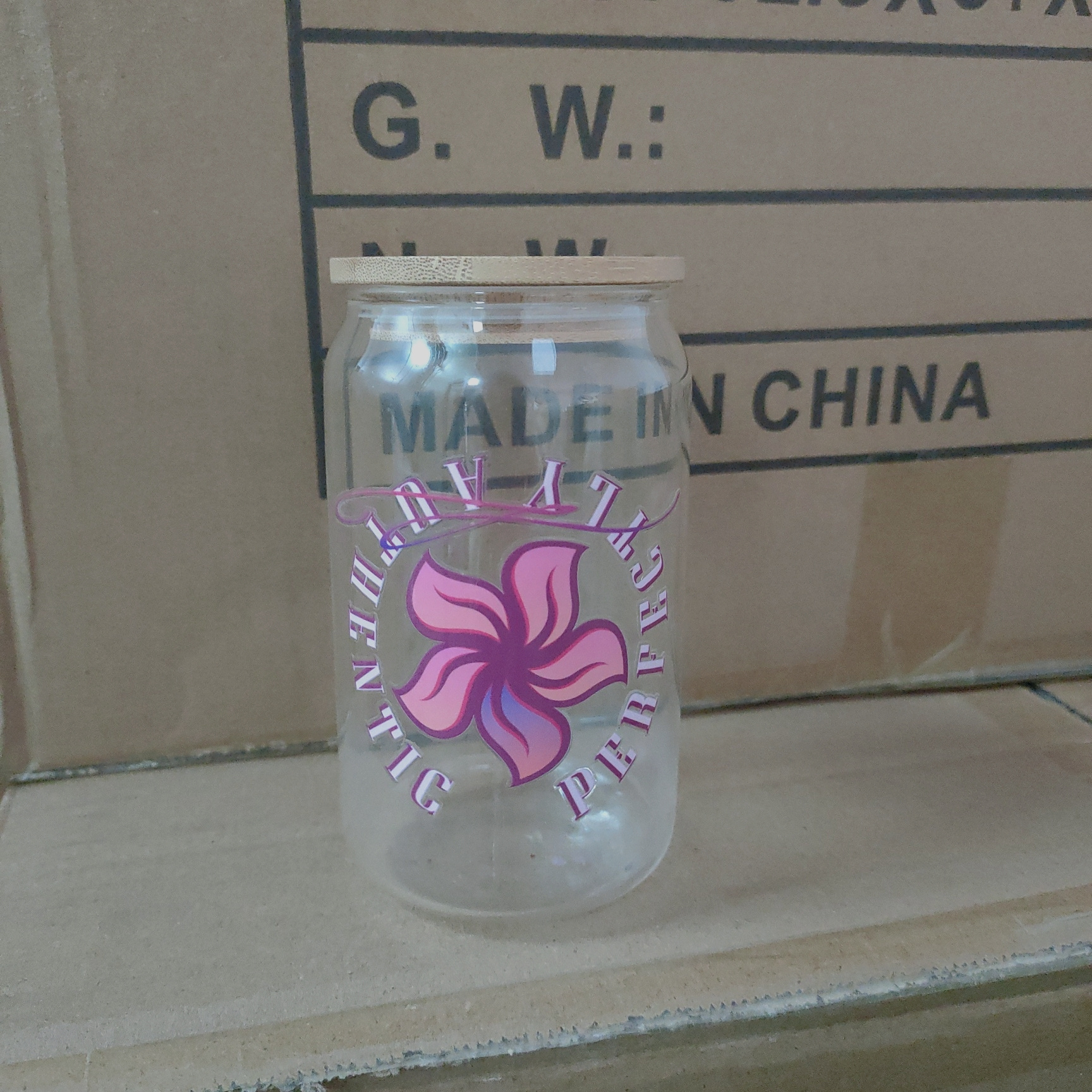 Factory Wholesale Custom logo waterproof 3D UV dtf 16oz cold cup Wraps Transfers Printing Crystal Sticker Labels for glass can