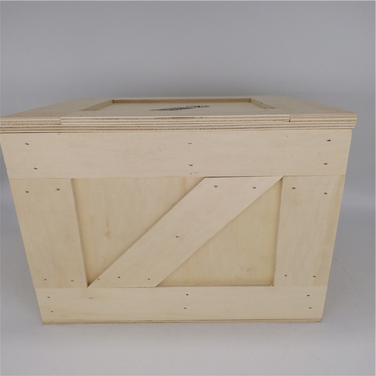 Multipurpose storage natural handmade wooden crate box