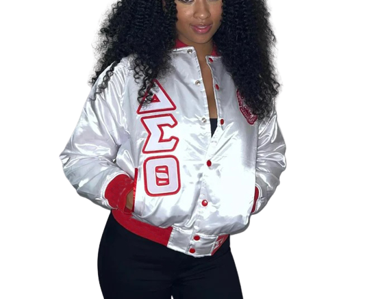 New Fashion Style Satin bomber Jacket Chenille Embroidery High Quality bomber Jacket For Women