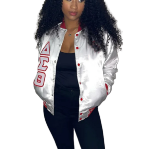 New Fashion Style Satin bomber Jacket Chenille Embroidery High Quality bomber Jacket For Women