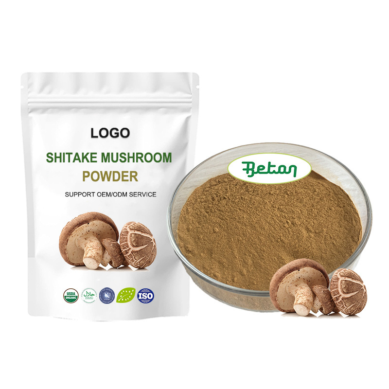 High Quality Natural Plant 30% Polysaccharide Organic Lentinan Mushroom Powder 10:1 20:1 Shiitake Mushroom Extract Powder