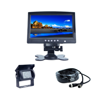 1080P Auto Vehicle Reverse Bus Back Camera Monitor 7 Inch Car Rear View Monitor For 24v Car System