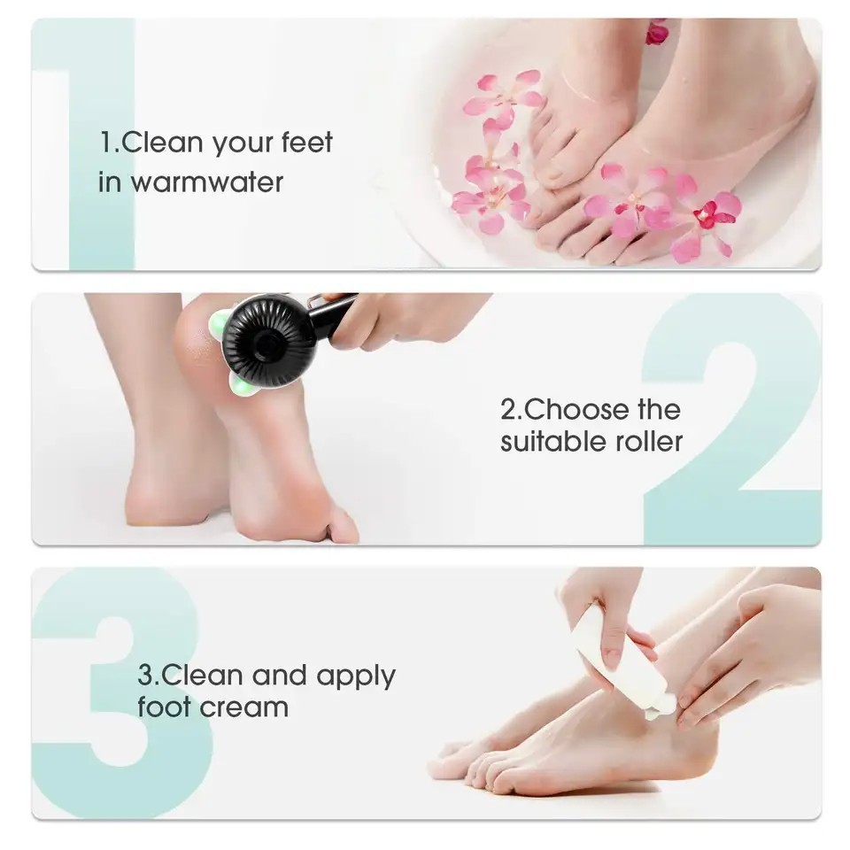 Electric Foot Grinder USB Rechargeable Pedicure Sander Dead Skin Foot Callus Remover Electric Foot Callus Remover Machine