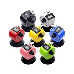 Handheld 4 Digit Metal Wireless Hand Tally Counter Digital Finger Desk Ring Tally Counter Clicker Plastic Manual Counter