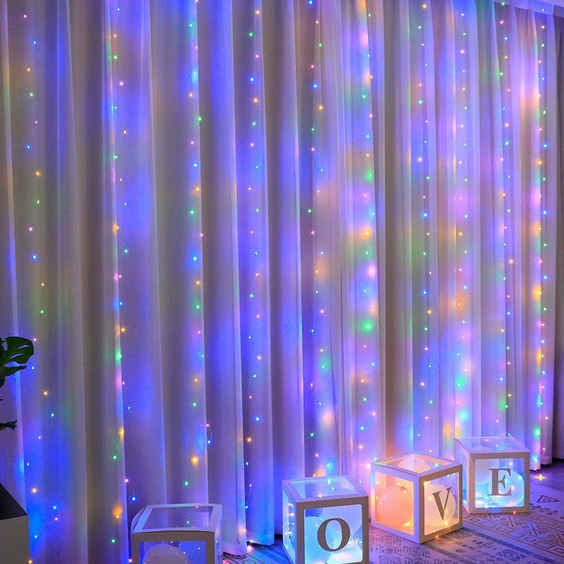 Led Curtain Lights Led String Christmas Garland 220v Waterfall Smart Outdoor New Year Led New 2023 Wholesale Campaign House 2024