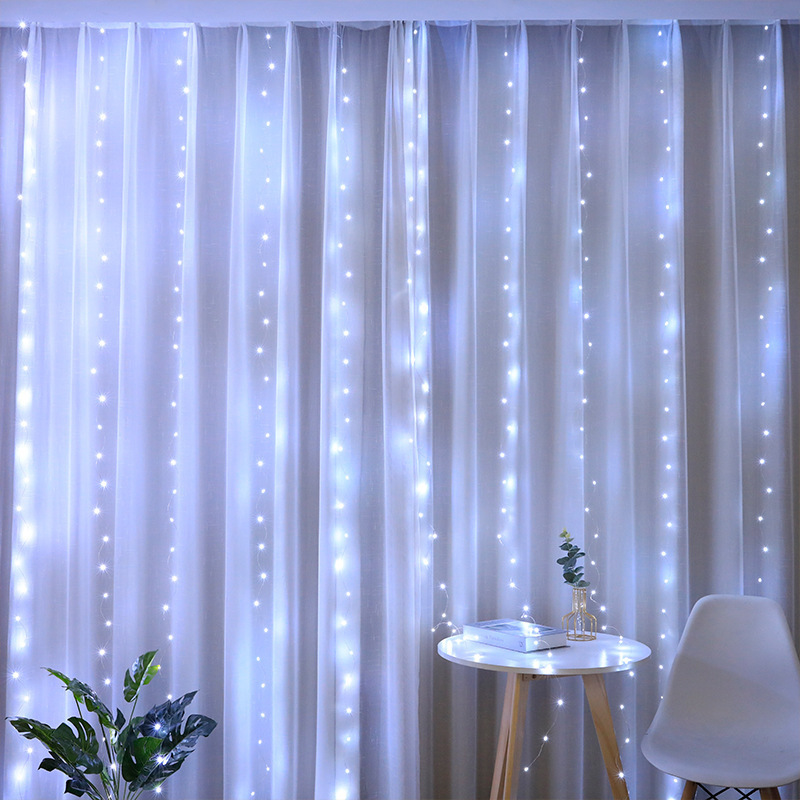 Led Curtain Lights Led String Christmas Garland 220v Waterfall Smart Outdoor New Year Led New 2023 Wholesale Campaign House 2024