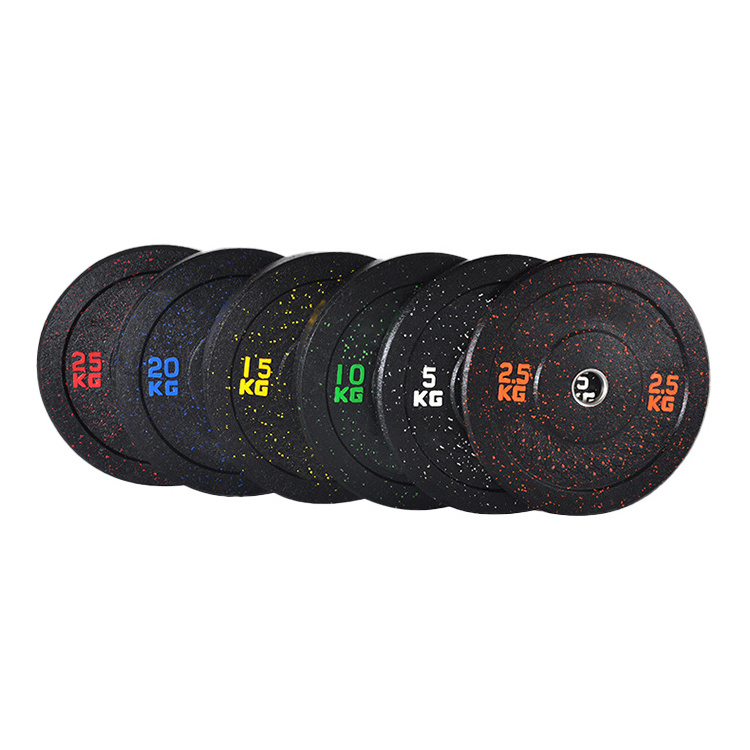 Strength Training Gym Rubber Weight Barbell Plates  Competition Bumper Plates Discos Olimpicos Bumpers Weight Set