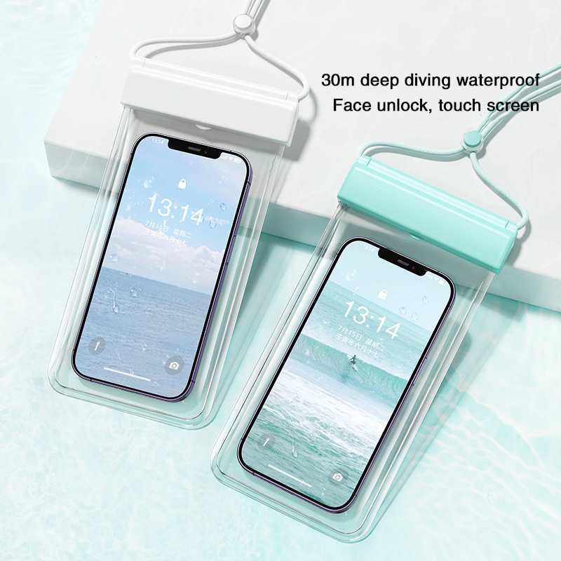 Pochette Iphone 14 Advertising Universal Pvc Large Waterproof Underwater Mobile Cell Phone Case Dry Bag For Cycling Snorkeling