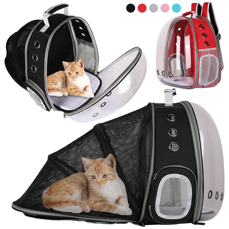 Portable Outdoor Pet Cat Dog Carrier Bag Travel Suits Backpack Space Capsule Bubble Transparent Backpack For Cats And Puppies