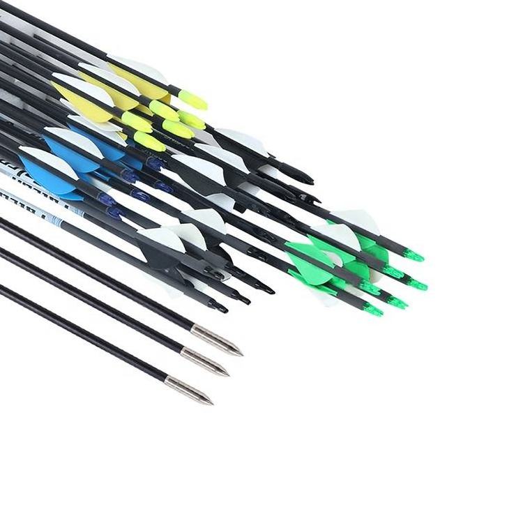 Archery Fiberglass Arrows Durable Metal For Recurve Bow Outdoor Sport Shooting Hunting Bow Kit Draw Adults Teens Adjustable