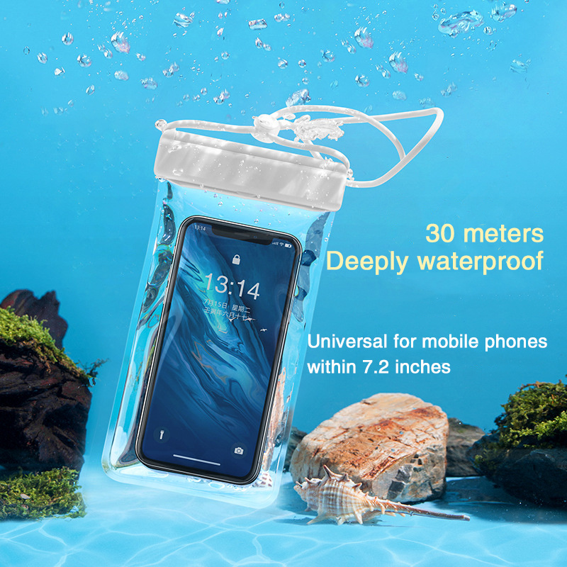 Pochette Iphone 14 Advertising Universal Pvc Large Waterproof Underwater Mobile Cell Phone Case Dry Bag For Cycling Snorkeling