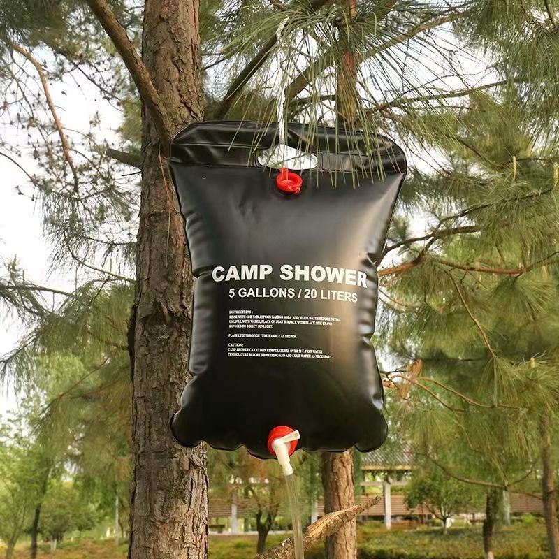 20L PVC Foldable Instant Solar Heat Seal Outdoor Hanging Camping Portable Shower Bag Water Heater Heating Indoor Outdoor Beach