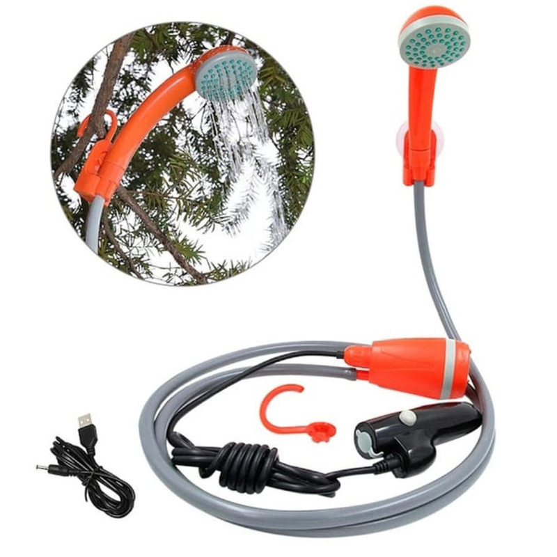 Rechargeable Outdoor Shower Cabin Column Set Portable Shower Pump Waterproof  And Garden Camping Car Beach Plastic For Summer