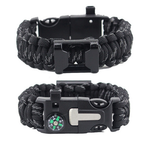 Adjustable Outdoor Tactical Watch Survival Paracord Bracelet Accessories Clip Buckle Clasp Pour Bracelet With Knife For Buckle