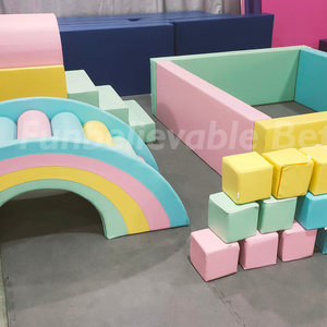 Bettaplay Pastel color customized kids ball pool soft play indoor playground equipments