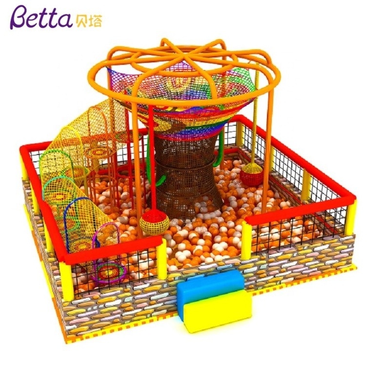 customized rainbow climbing rope net play hand indoor playground crocheted climbing net