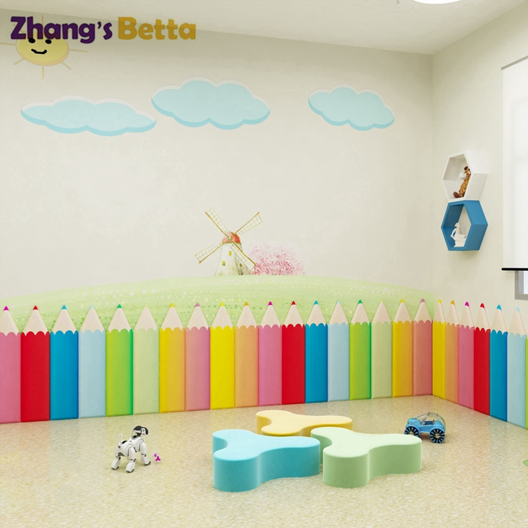 Betta play Collision avoidance eco-friendly soft wall padding for indoor playground for bedroom soft wall panels for bedroom