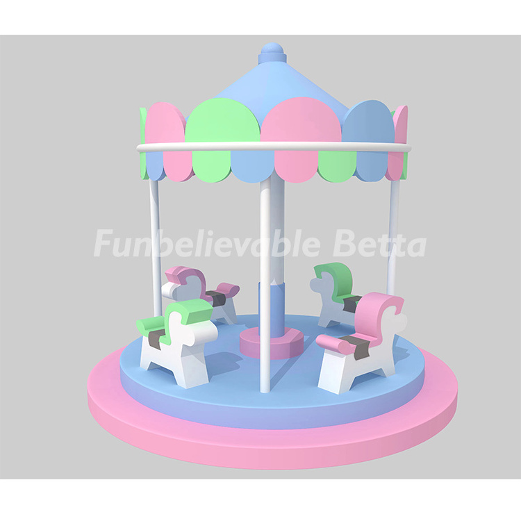 Bettaplay soft play merry go round customized indoor equipment used playground equipment merry go round