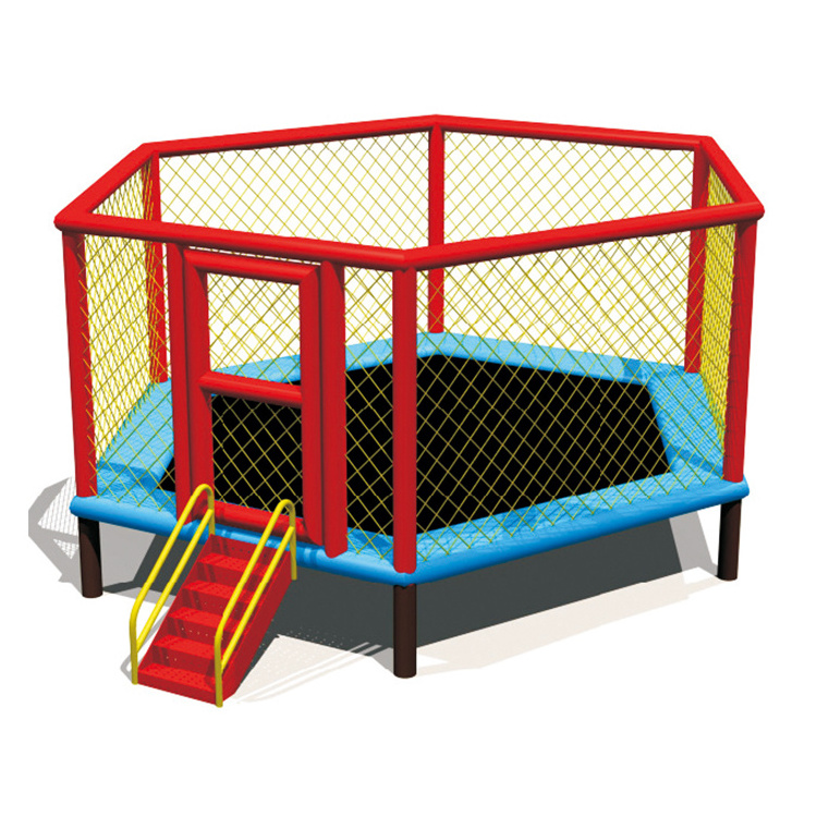 Trampoline Kids playground Round Trampoline With Tent/Roof Rectangle Trampoline Outdoor Kids With Slide For Sale