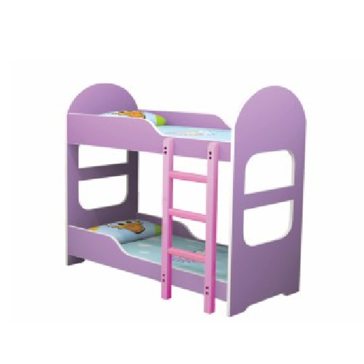 Kindergarten Children Bedroom Furniture Sets  Wooden Single Kids Bunk Bed