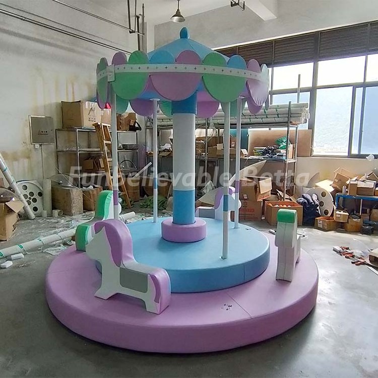 Bettaplay soft play merry go round customized indoor equipment used playground equipment merry go round