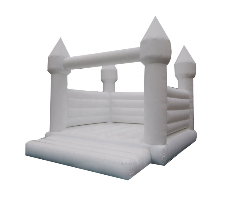 Commercial hot sale jumping wedding white inflatable bouncy house castle