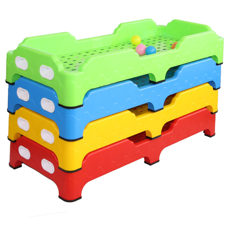 plastic children's bed for kindergarten daycare furniture