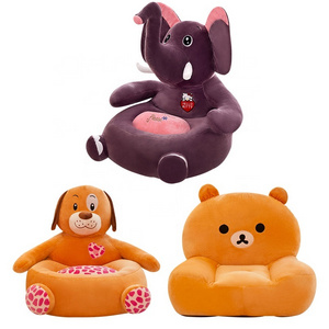 Factory wholesale supply baby seat chair cartoon animal shaped pp cotton infant sofa bed baby products