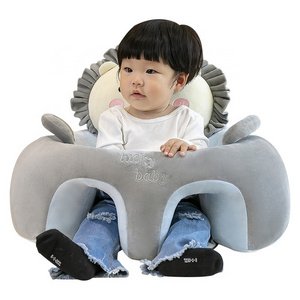 Wholesale Custom Plush Infant Feed Sofa Lion Stuffed Baby Learn to Seat Support Child Sofa Newborn Sitting  Sofa Baby Products