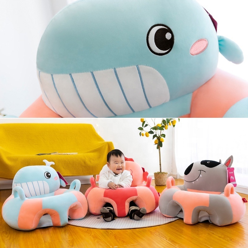 Wholesale Custom Baby Plush Seat Animal Sofa Bed Toy Skin Plush Sofa Cushion With Stuffed Baby Products