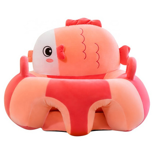 Wholesale Custom Baby Plush Seat Animal Sofa Bed Toy Skin Plush Sofa Cushion With Stuffed Baby Products