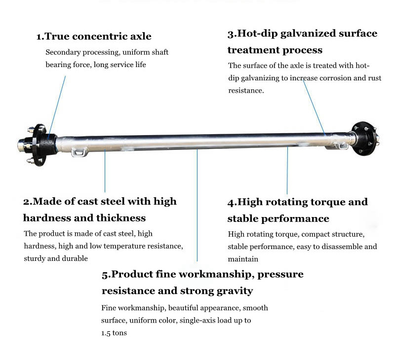 Truck axles and trailers parts best selling atv trailer axle kits heavy duty trailer axle hub