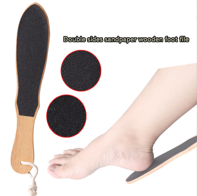 Double Sided Relax Waterproof foot spa pedicure wood foot file