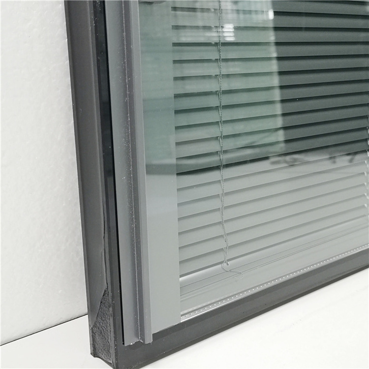 BTG Door Blade Low e Sliding Blind Double Roller Shutter Glass Louvre Windows