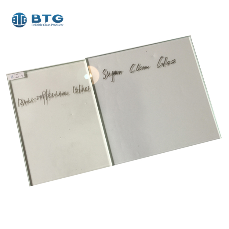 China manufacturer 3mm 4mm 5mm 6mm non reflective glass anti reflection glass panel