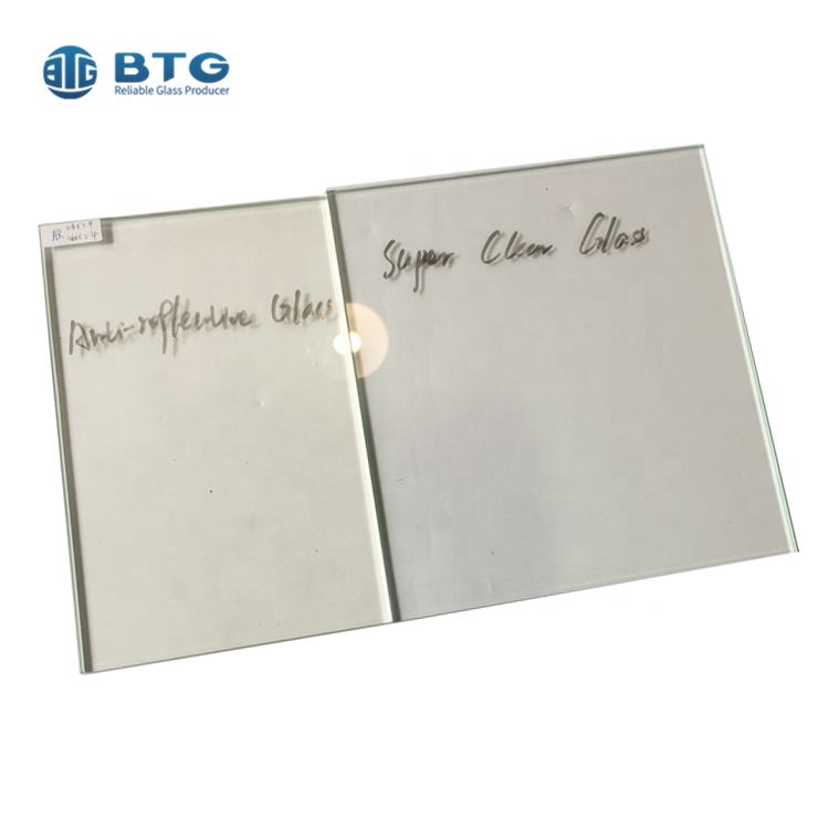 China manufacturer 3mm 4mm 5mm 6mm non reflective glass anti reflection glass panel