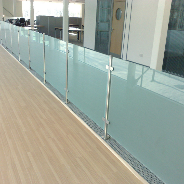 Decorative 4mm 5mm 6mm sandblasted tempered curved frosted glass price