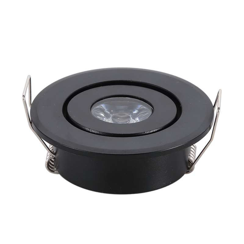 Mini Small Indoor recessed ceiling 1w 3w 12v 220v cabinet Led spot lights for Home office showcase cabinet