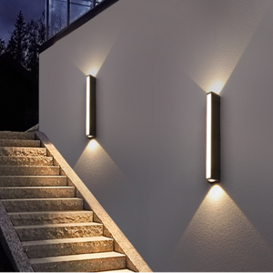 Waterproof IP65 Garden Linear Long Strip Wall Sconce Outdoor lighting fixture Led Wall Lamps LED Outdoor Wall Lights