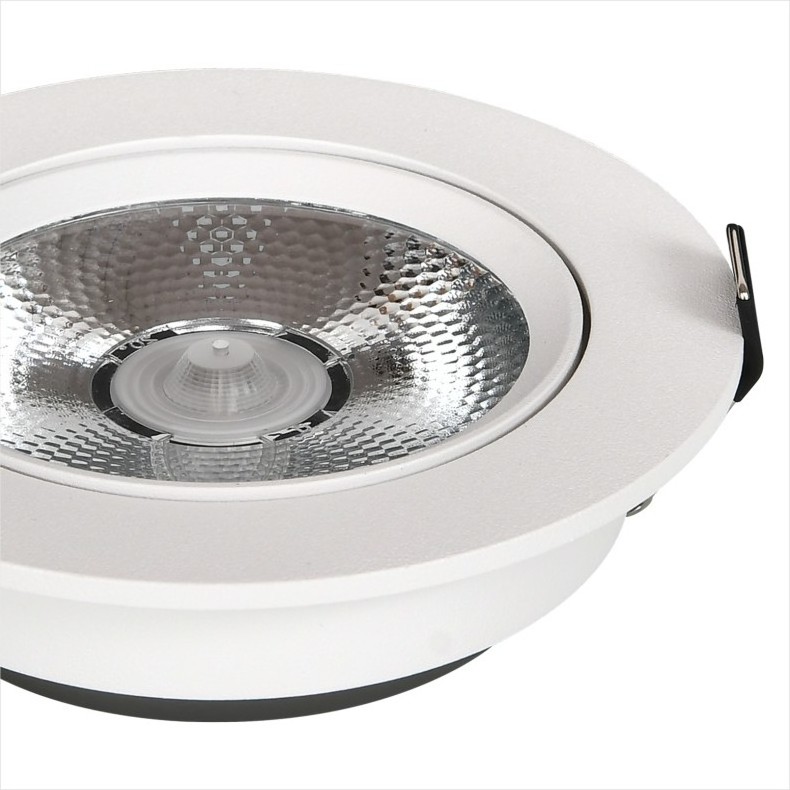 Ceiling recessed spot light hotel home shop high quality round 75mm 55mm wall washer adjustable cob decorative led spotlights