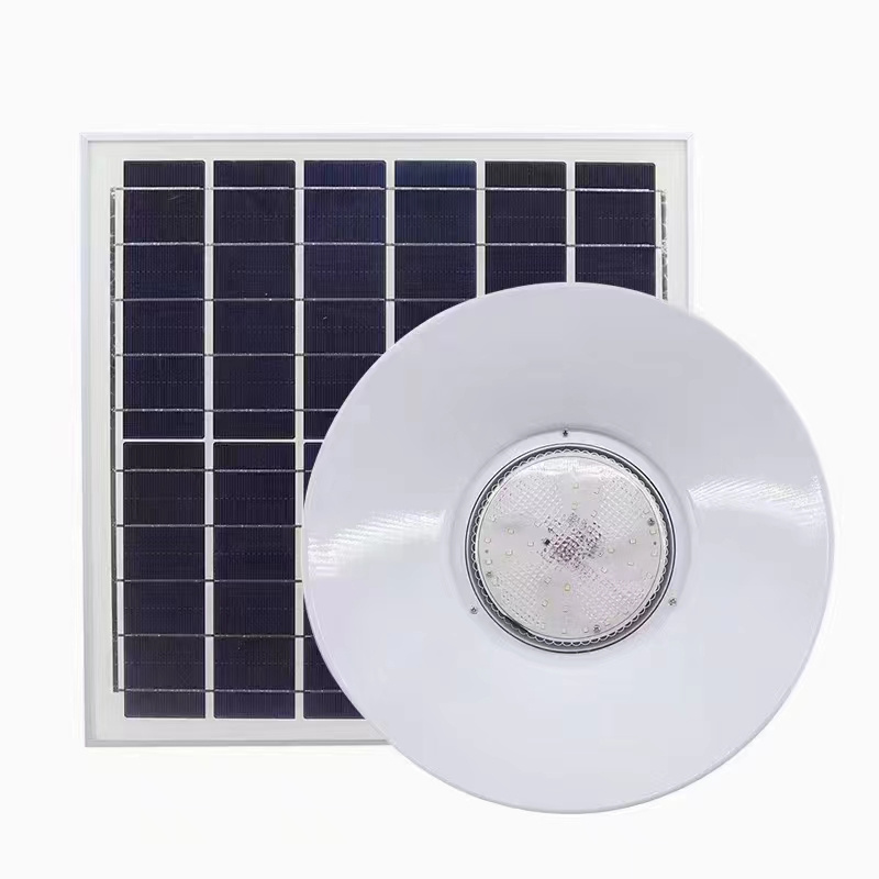 Solar ceiling pendant light new outdoor indoor warehouse garden 100W 150W IP65 solar powered highbay light