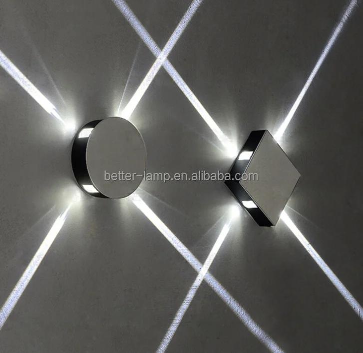 Modern Simple Creative Hotel Corridor KTV Square Round LED Creative Wall Lamp Indoor Effect Light