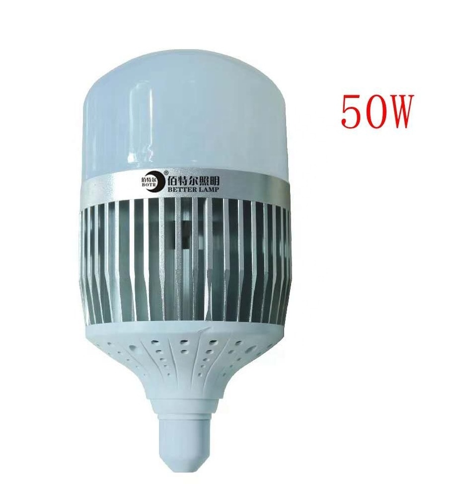 High Lumen T Shape E27 E40 B22 White Warm Yellow aluminum Led Light Bulbs 30W 50w 100w 150w 200w led lamp