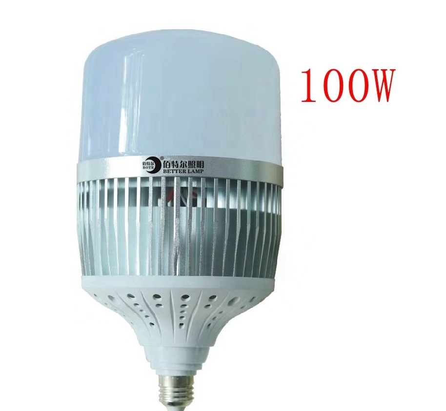 High Lumen T Shape E27 E40 B22 White Warm Yellow aluminum Led Light Bulbs 30W 50w 100w 150w 200w led lamp