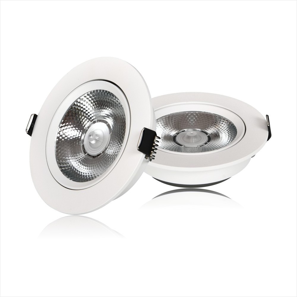 Ceiling recessed spot light hotel home shop high quality round 75mm 55mm wall washer adjustable cob decorative led spotlights