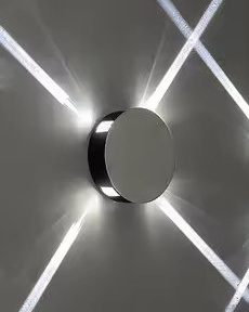 Modern Simple Creative Hotel Corridor KTV Square Round LED Creative Wall Lamp Indoor Effect Light