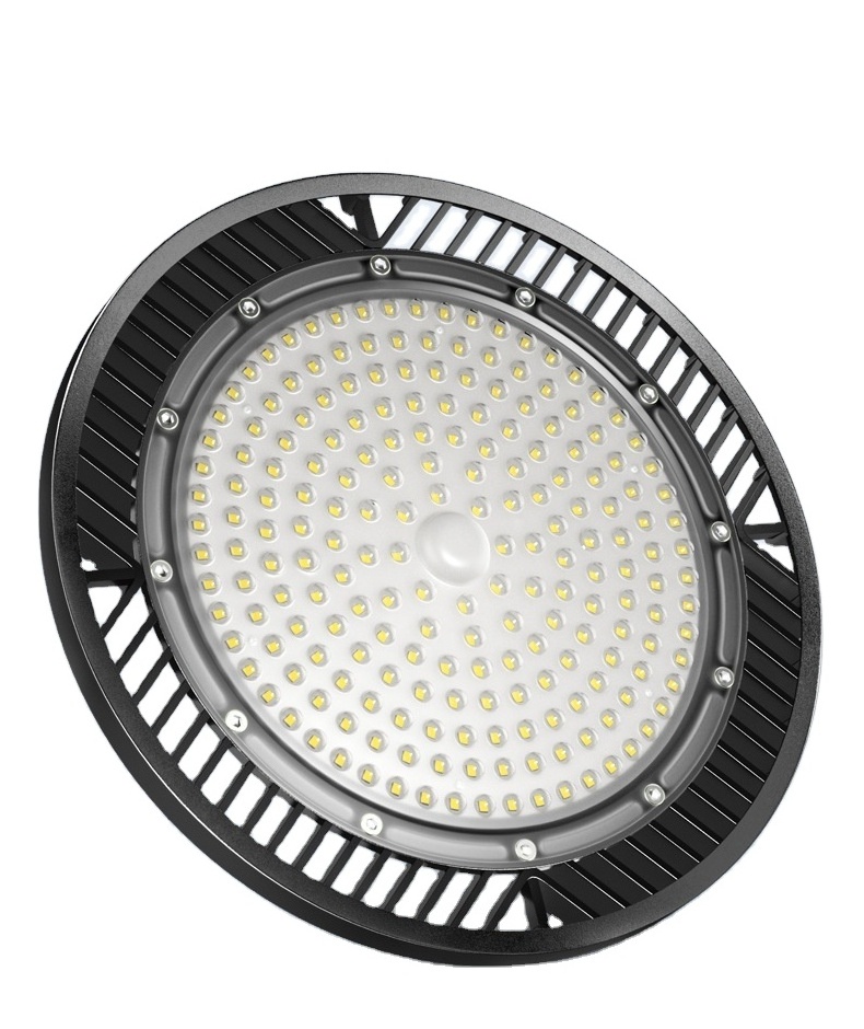 US Plug Commercial Industrial Lighting 150W 200W 300W IP65 Warehouse Garage Workshop Factory LED High Bay Light