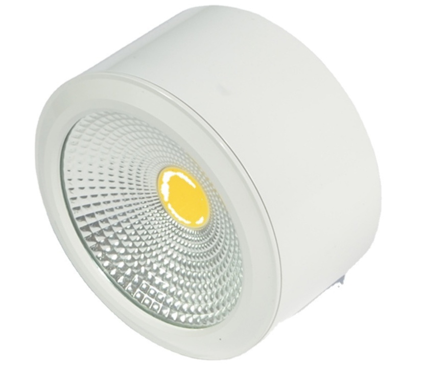 Good quality 5w 7w 10w 15w 20w surface downlight round square cylinder ceiling wall mounted led COB spot light